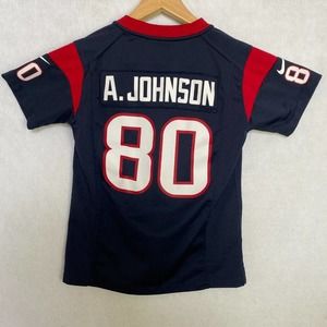 Nike Houston Texans Jersey Youth‎ Medium Andre Johnson Football Jersey 80 Navy